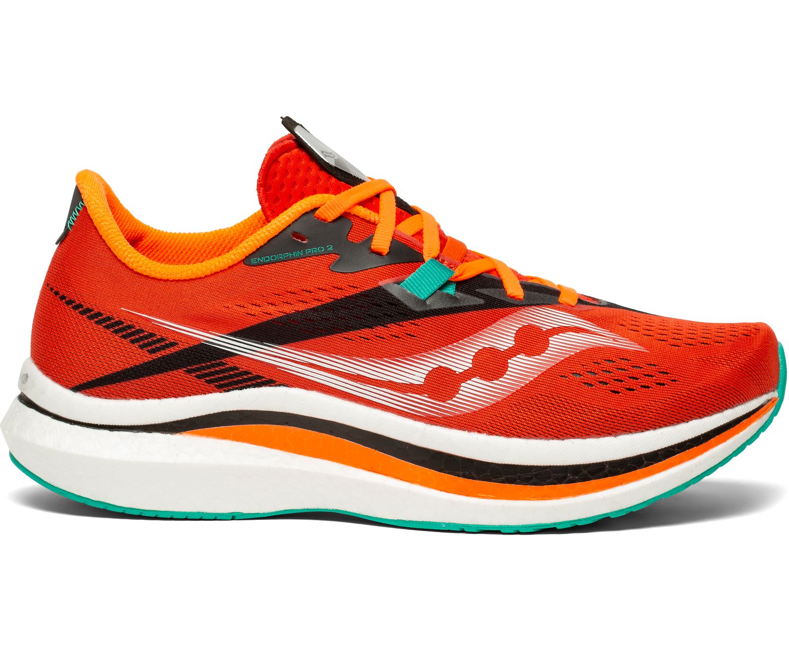 Tenis Para Correr Saucony Endorphin Pro 2 Hombre Rojos Oscuro Negros | México 464CTVE
